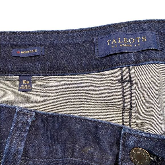 Talbots Heritage Dark Wash plus size denim jeans - Picture 4 of 5